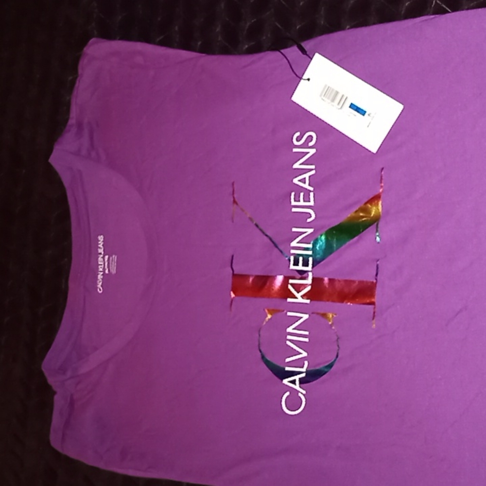Purple Calvin Klein Jeans Tee XL